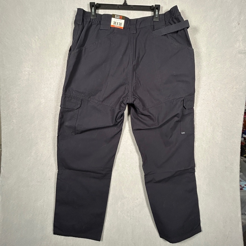 5.11 Tactical Pants Mens 38x30 Dark Navy Blue Solid Relaxed Fit Cargo Utility - Picture 2 of 12